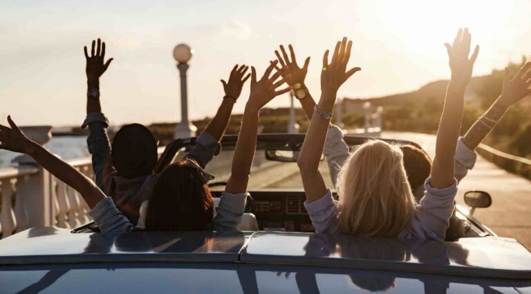 Teens driving in convertible on summer road trip, 100 Deadliest Days of Summer | Daniel Stark Injury Lawyers