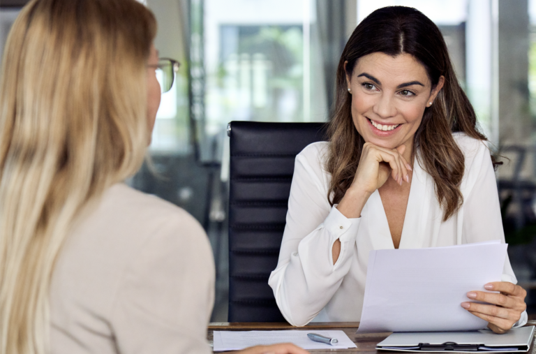 Professional interview between a hiring manager and prospective employee | Daniel Stark Injury Lawyers