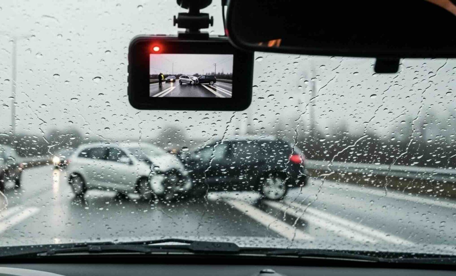 Dashcam footage captures car accident on highway | Daniel Stark Injury Lawyers