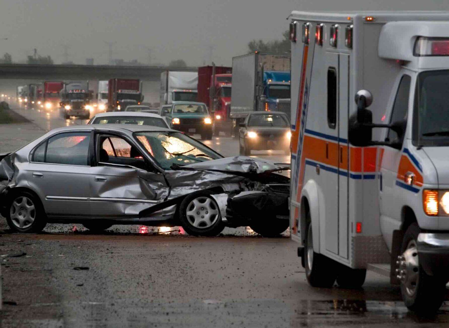 Traffic backed up after multi-car accident on I-35 | Daniel Stark Injury Lawyers